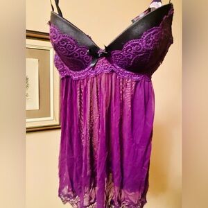 Purple Lacey Nightwear
